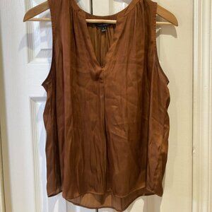 Soft Satin Tank Banana Republic size S brown top